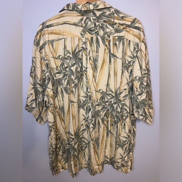 Jamaica Jaxx Mens Short Sleeve Silk Button Down Shirt Hawaiian Vacation Size M - Picture 3 of 8